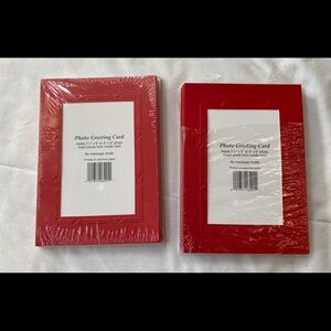 Photo Greeting Cards, Red, NEW